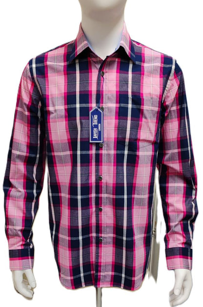 Check Shirt, Full Sleeve, 100% Cotton.