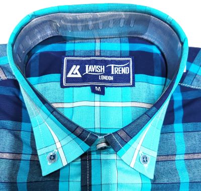 Check Shirt, Short Sleeve, 100% Cotton