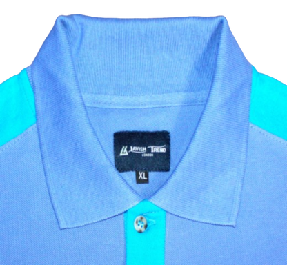 Polo Shirt, Dark Blue/Light Blue.  Cotton