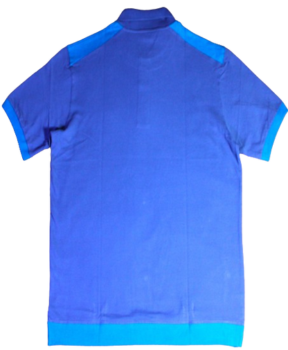 Polo Shirt, Dark Blue/Light Blue.  Cotton