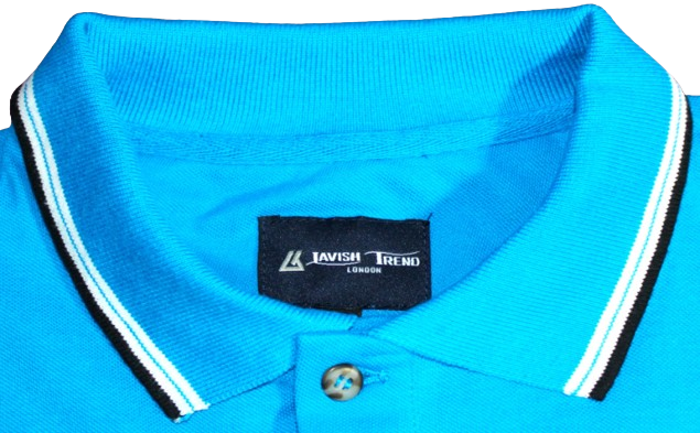 Polo Shirt, Bright Blue, Cotton