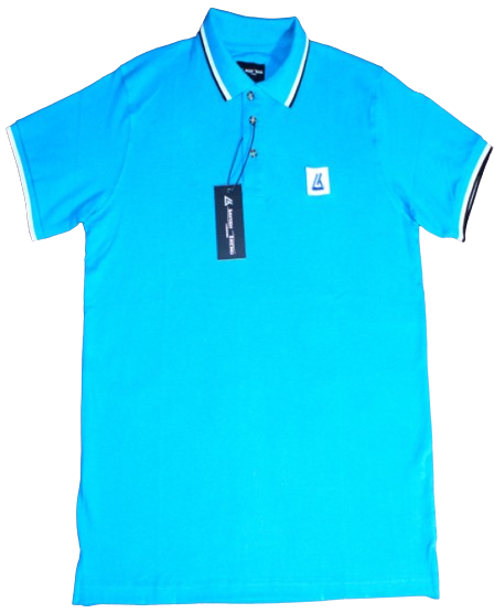 Polo Shirt, Bright Blue, Cotton