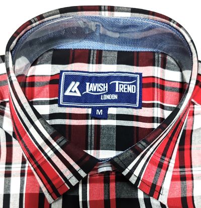 Check Shirt, Short Sleeve, 100% Cotton