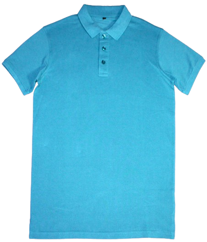 Polo Shirt, Blue, Cotton