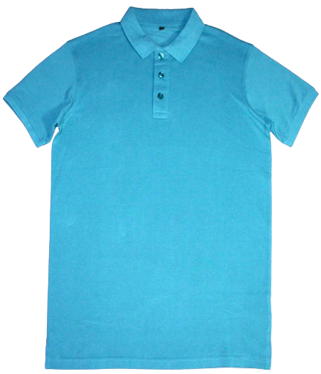 Polo Shirt, Blue, Cotton