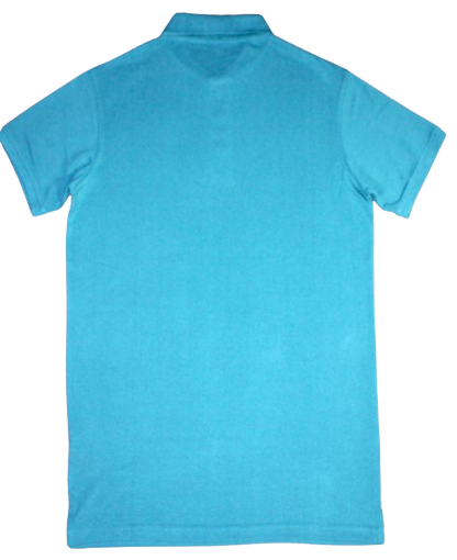 Polo Shirt, Blue, Cotton