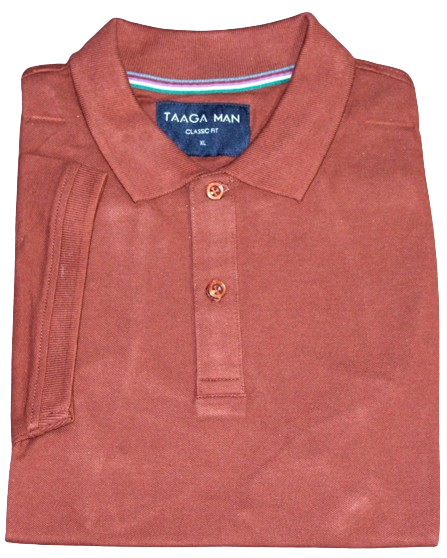 Polo Shirt, Brown, Cotton