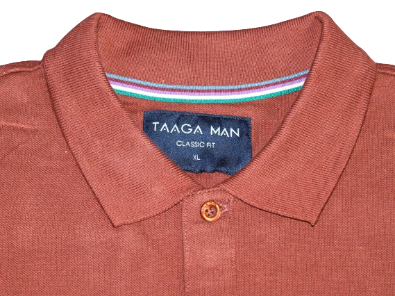 Polo Shirt, Brown, Cotton