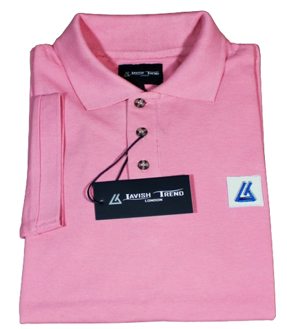 Unisex Polo Shirt, Pink, Cotton