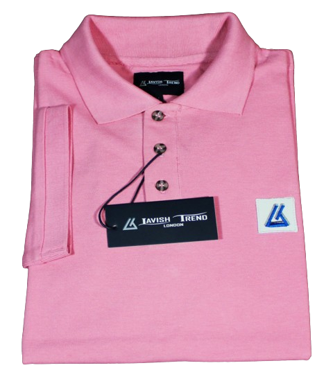 Unisex Polo Shirt, Pink, Cotton