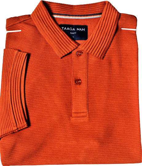 Polo Shirt, Built in Stripe, Cotton