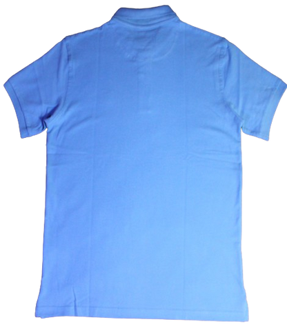 Polo Shirt, Light-Bright Sky Blue, Cotton