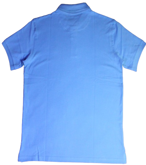 Polo Shirt, Light-Bright Sky Blue, Cotton