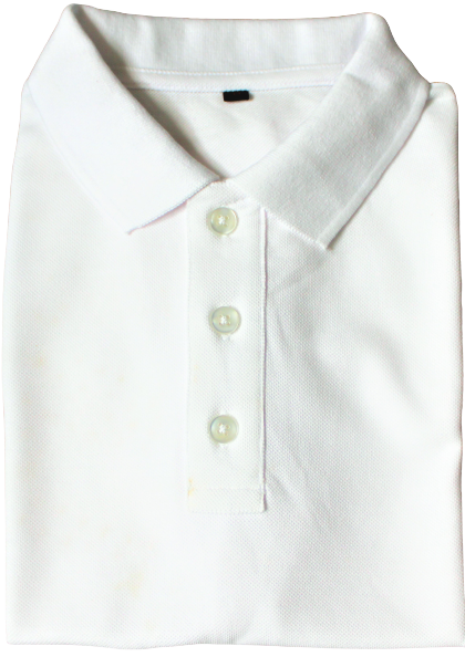 Polo Shirt, White, Cotton